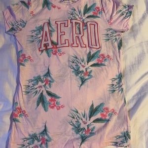 Pink floral Aeropostale tee